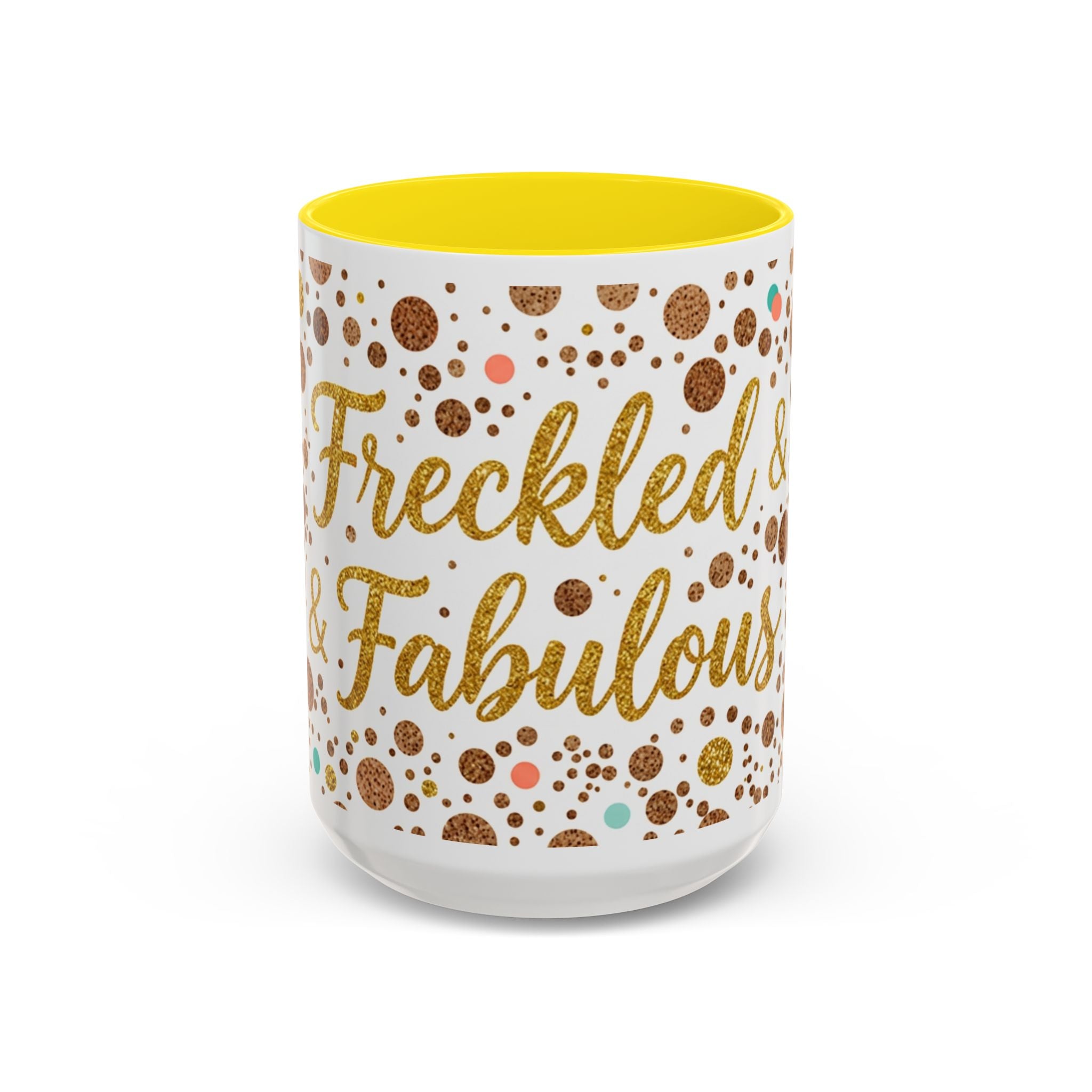 Freckled & Fabulous Accent Coffee Mug — 11/15oz Ceramic Gift